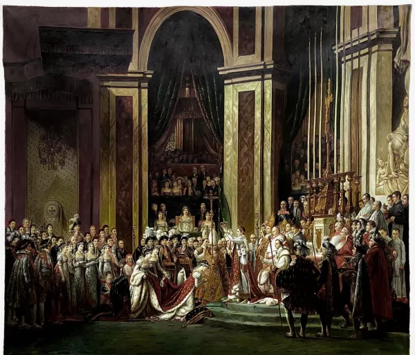 ALT Reproduction All Products tab Consecration of the Emperor Napoleon I and Coronation of the Empress Josephine Oil Painting Reproduction